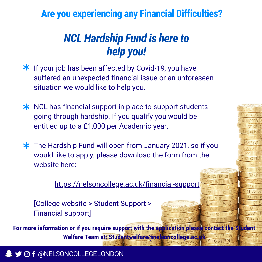 NCL VLE NCL Hardship Fund